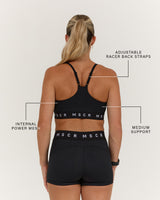 TRAINING RANGE BALANCE III BRA - BLACK WHITE