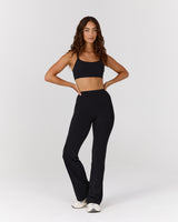 AIRE KEYHOLE RACER BACK BRA - BLACK