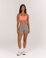 AIRE KEYHOLE RACER BACK BRA - BISQUE