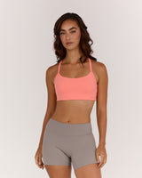 AIRE KEYHOLE RACER BACK BRA - BISQUE