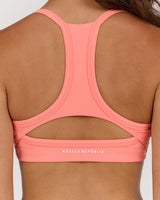 AIRE KEYHOLE RACER BACK BRA - BISQUE
