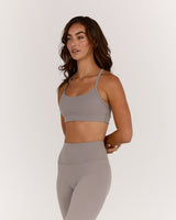 AIRE KEYHOLE RACER BACK BRA - DOVE