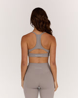 AIRE KEYHOLE RACER BACK BRA - DOVE