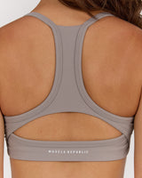 AIRE KEYHOLE RACER BACK BRA - DOVE