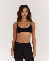 AIRE MICRO SCOOP BRA - BLACK