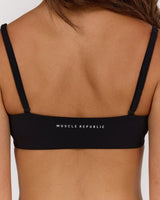 AIRE MICRO SCOOP BRA - BLACK