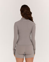 AIRE QUARTER ZIP TOP - DOVE