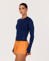ASPIRE LONG SLEEVE RUNNING TOP - AR SONIC BLUE