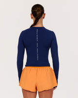 ASPIRE LONG SLEEVE RUNNING TOP - AR SONIC BLUE