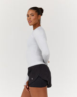 ASPIRE LONG SLEEVE RUNNING TOP - GLACIER