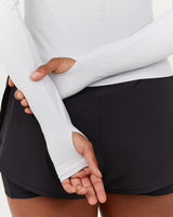 ASPIRE LONG SLEEVE RUNNING TOP - GLACIER