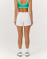 TERRY CASUAL SHORTS - SNOW GREY