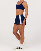CONTRAST INBUILT RUN SHORTS 2" - AR SONIC BLUE