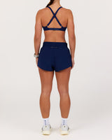 CONTRAST INBUILT RUN SHORTS 2" - AR SONIC BLUE