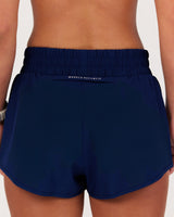 CONTRAST INBUILT RUN SHORTS 2" - AR SONIC BLUE