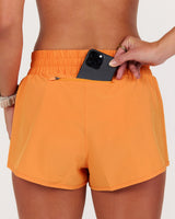CONTRAST INBUILT RUN SHORTS 2" - AR SUNBURST