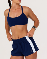 CONTRAST INBUILT RUN SHORTS 2" - AR SONIC BLUE