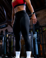 TRAINING RANGE POWER 7/8 LEGGINGS - BLACK
