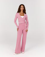 FLUID WRAP LONG SLEEVE TOP - BLOOM