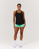 INTERVAL LONGLINE SINGLET - BLACK