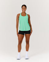 INTERVAL LONGLINE SINGLET - CYBER MINT