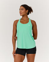 INTERVAL LONGLINE SINGLET - CYBER MINT