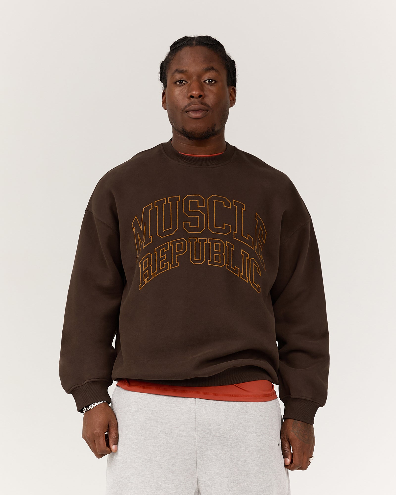 MEN'S OVERSIZED SWEAT - TERRA LEAGUE – MUSCLE REPUBLIC