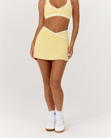 LUXE ASTRA SKORT - DOUBLE BUTTER WHITE
