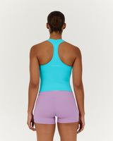 LUXE MIDRIFF TANK - TURQUOISE