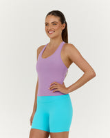 LUXE MIDRIFF TANK - VIOLET