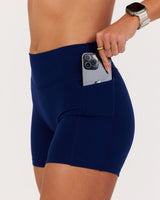 MOTION 360 MID RISE POCKET SHORTS 5" - AR SONIC BLUE
