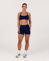 MOTION 360 MID RISE POCKET SHORTS 5" - AR SONIC BLUE