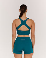 MOTION 360 OPEN BACK LONG LINE SPORTS BRA - DYNAMIC TEAL