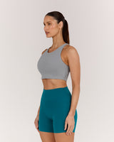 MOTION 360 OPEN BACK LONG LINE SPORTS BRA - VAPOUR