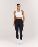 MOTION 360 OPEN BACK LONG LINE SPORTS BRA - WHITE