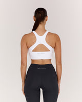 MOTION 360 OPEN BACK LONG LINE SPORTS BRA - WHITE