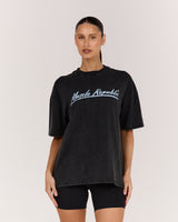 ESSENTIALS TEE - FADED BLACK MOVE WITH HEART