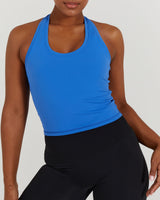 LUXE MIDRIFF TANK - COBALT