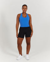 LUXE MIDRIFF TANK - COBALT