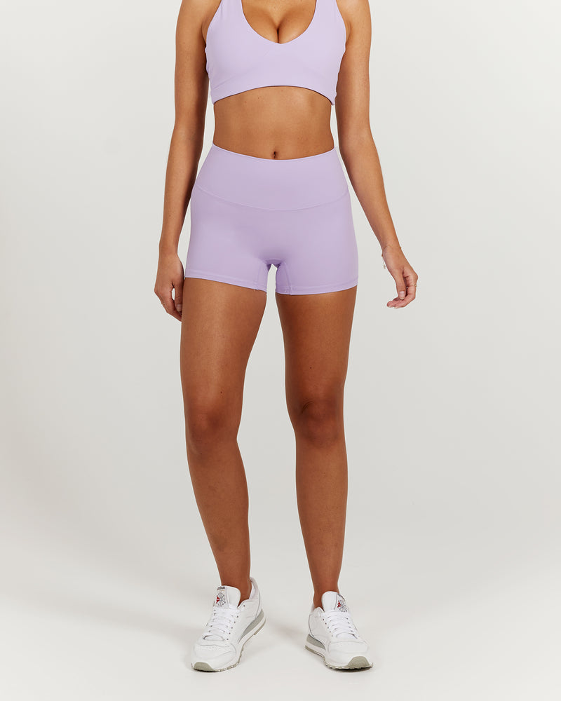 LUXE MINI SHORTS - LILAC