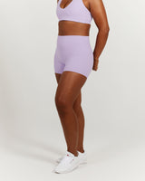 LUXE MINI SHORTS - LILAC