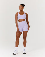 SCULPT POCKET BIKER SHORTS - LILAC HAZE