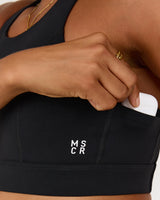 SCULPT POCKET BRA - BLACK