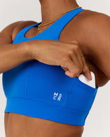 SCULPT POCKET BRA - LUMINOUS BLUE