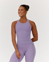 SCULPT POCKET TOP - DUSTED GRAPE