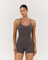 SEAMLESS LOW BACK INVISIBLE SCRUNCH BODYSUIT - FALCON