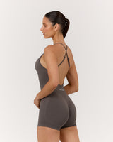 SEAMLESS LOW BACK INVISIBLE SCRUNCH BODYSUIT - FALCON
