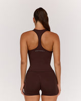 SEAMLESS RACER BACK TOP - CHESTNUT