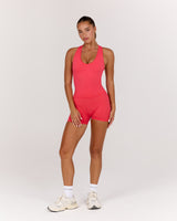 SEAMLESS RACER BACK TOP - HIBISCUS