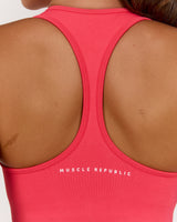 SEAMLESS RACER BACK TOP - HIBISCUS